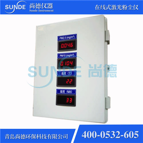 SN-F802 智能型在線(xiàn)式粉塵濃度檢測(cè)儀（PM2.5+PM10，帶外顯）